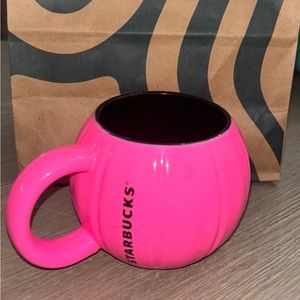 Starbucks pink pumpkin mug